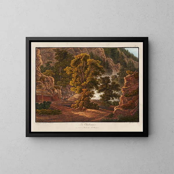 La Charbonnière - Peter Birmann — gerahmtes Bild an der Wand