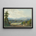 Sursee und seine Umgebung mit dem Sempachersee und den Alpen - Peter Birmann — gerahmtes Bild an der Wand