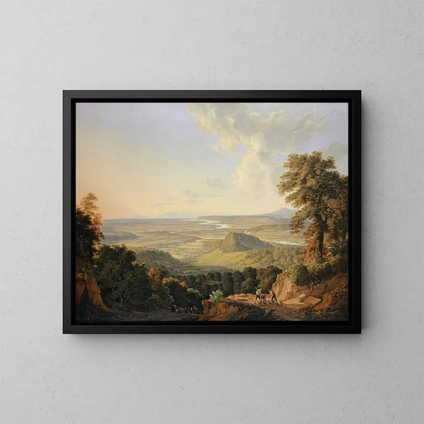 Ansicht der Muttenz-Karriere nach Basel - Peter Birmann — gerahmtes Bild an der Wand