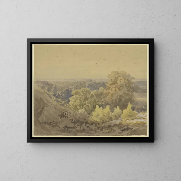 Herbstlandschaft in der Nähe des Taunus - Peter Burnitz — gerahmtes Bild an der Wand