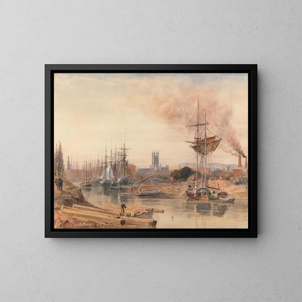 Gloucester - Peter DeWint — gerahmtes Bild an der Wand