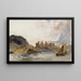 Château de Conway, Nordwales - Peter De Wint — gerahmtes Bild an der Wand
