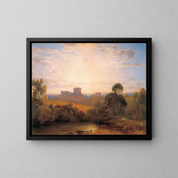 Château de Kenilworth - Peter De Wint — gerahmtes Bild an der Wand