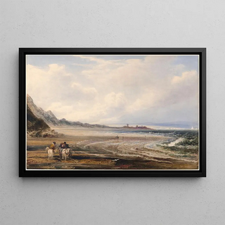Peter De Wint - Travelers on the Sands near Redcar.webp