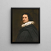 Portrait eines Gentlemans - Peter Franchoys — gerahmtes Bild an der Wand