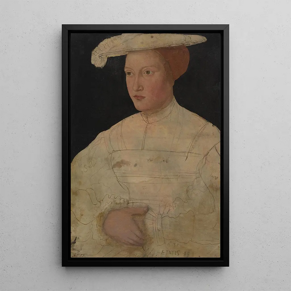 Maria Margrave of Brandenburg - Peter Gertner — framed artwork on a wall