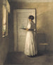 Junge Frau mit einem Tablett - Peter Ilsted — Ansicht des Kunstwerks