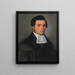 Portrait of Ján Droppa by Peter Michal Bohúň — framed art print on a wall
