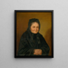 Portrait einer alten Frau - Peter Michal Bohúň — gerahmtes Bild an der Wand