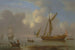 Yacht royal à l'ancre par calme plat - Peter Monamy — Ansicht des Kunstwerks