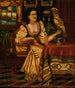 Donna con un cacatua - Peter Oliver Foss — vista dell’opera