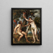 Adam und Eva - Peter Paul Rubens — gerahmtes Bild an der Wand