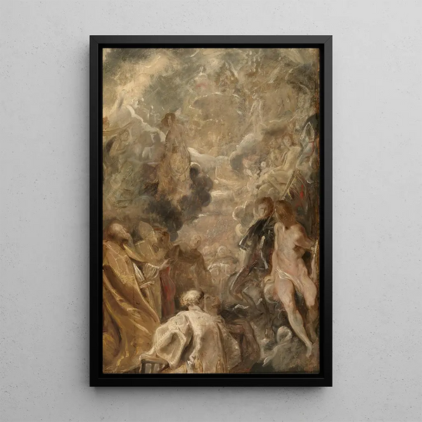 All the saints - Peter Paul Rubens — framed artwork on a wall