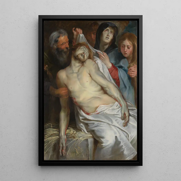 Christ sur la paille - Peter Paul Rubens — framed artwork on a wall