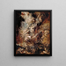 Die Fall der Verdammten - Peter Paul Rubens — gerahmtes Bild an der Wand