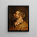 Testa di uomo barbuto - Peter Paul Rubens — quadro incorniciato alla parete