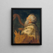 Der König David spielt der Harfe - Peter Paul Rubens — gerahmtes Bild an der Wand