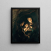 Alte Frau mit einem Kohlenkorb - Peter Paul Rubens — gerahmtes Bild an der Wand