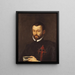Portrait von Benedictus Arias Montanus - Peter Paul Rubens — gerahmtes Bild an der Wand