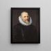 Ritratto di Jan I Moretus - Peter Paul Rubens — quadro incorniciato alla parete