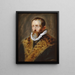 Ritratto di Juste Lipse - Peter Paul Rubens — quadro incorniciato alla parete