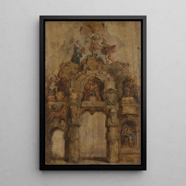 L'Arc de la Monnaie revers - Peter Paul Rubens — framed artwork on a wall