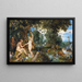 Der Garten Eden mit dem Sündenfall - Peter Paul Rubens — gerahmtes Bild an der Wand