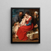 Die Heilige Familie mit den Heiligen Elisabeth und Johannes dem Täufer - Peter Paul Rubens — gerahmtes Bild an der Wand