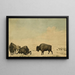 Jagd auf Bisons - Peter Rindisbacher — gerahmtes Bild an der Wand