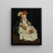 Portrait of a Child with a Red Squirrel - Peter van Lint — framed artwork on a wall