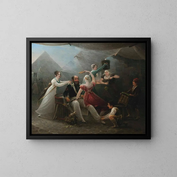 Choyer un officier à la foire - Petrus Christus — gerahmtes Bild an der Wand