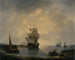 Bateaux à voile dans le port - Petrus Johannes Schotel — Ansicht des Kunstwerks