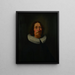 Portrait eines unbekannten Mannes - Petrus Schotanus Sterringa — gerahmtes Bild an der Wand