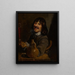 Ein Mann, der raucht - Petrus Staverenus — gerahmtes Bild an der Wand