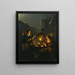 Ein Gemüsehändler am Groenmarkt in Den Haag - Petrus van Schendel — gerahmtes Bild an der Wand