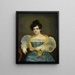 Portrait d'Adriana Johanna van Wijck épouse de Johannes Ploos van Amstel - Petrus van Schendel — gerahmtes Bild an der Wand