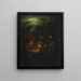 Der Apfelverkäufer - Petrus van Schendel — gerahmtes Bild an der Wand