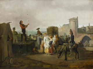 Una fiera di paese - Philibert-Louis Debucourt — vista dell’opera