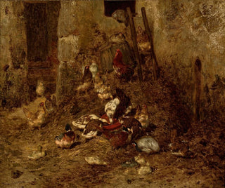 Haushühner - Philibert Léon Couturier — Ansicht des Kunstwerks