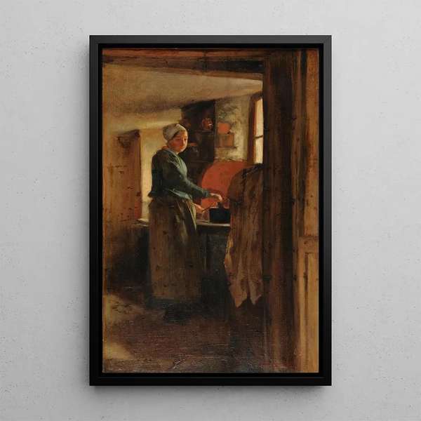 Interior Scene - Philibert Léon Couturier — framed artwork on a wall
