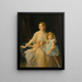 Ritratto di Mme Claude Leigh e di Mlle Virginia Leigh - Philip Alexius de László — quadro incorniciato alla parete