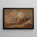 Paesaggio con carro a cavallo e buoi - Philip James de Loutherbourg — quadro incorniciato alla parete