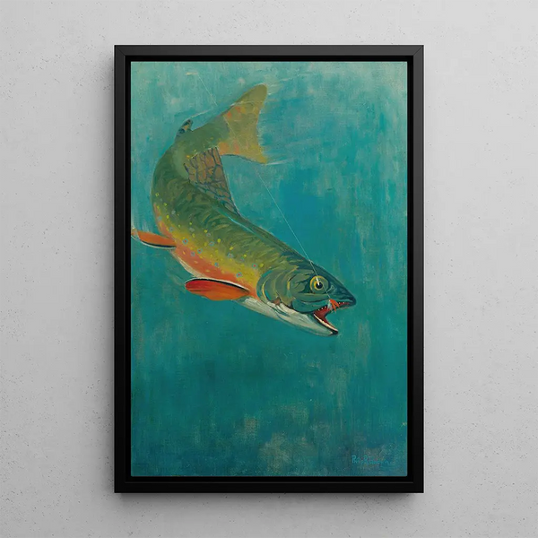 Catching the Bait - Philip R Goodwin — framed artwork on a wall