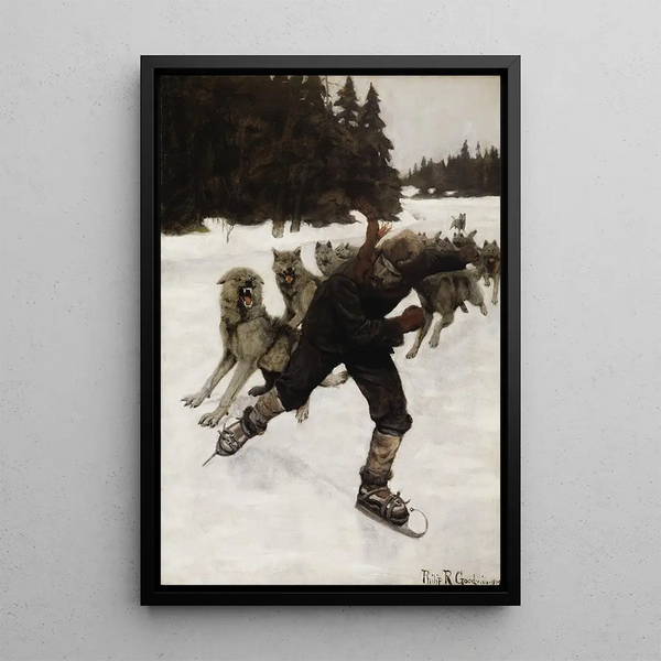 Untitled Painting - Philip R Goodwin — framed artwork on a wall