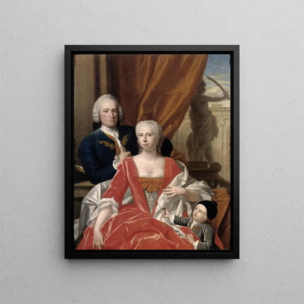 Philip van Dijk - Berend van Iddekinge 17171801 with his Wife Johanna Maria Sichterman 17261756 and their Son Jan Albert b 1744.webp