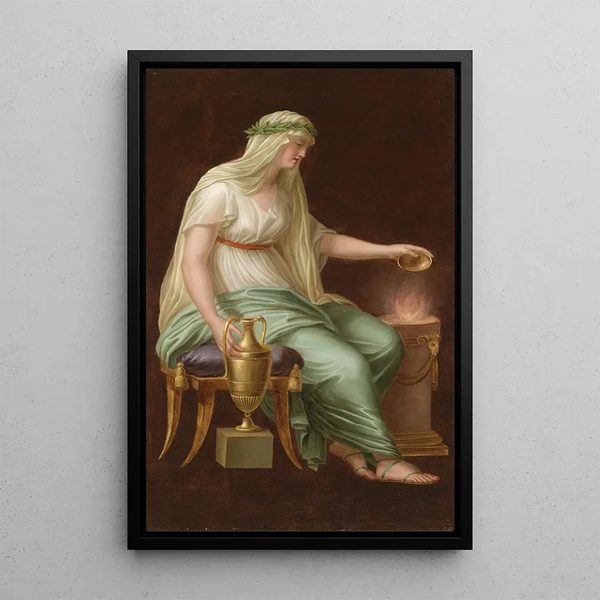 Vestale - Philipp Friedrich von Hetsch — framed artwork on a wall