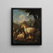 Berger et animaux dans un paysage - Philipp Peter Roos — framed artwork on a wall