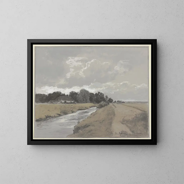 Am Kanal Gerner - Philipp Röth — gerahmtes Bild an der Wand