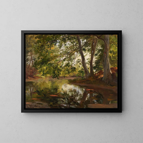 Teich bei Bernried - Philipp Röth — gerahmtes Bild an der Wand