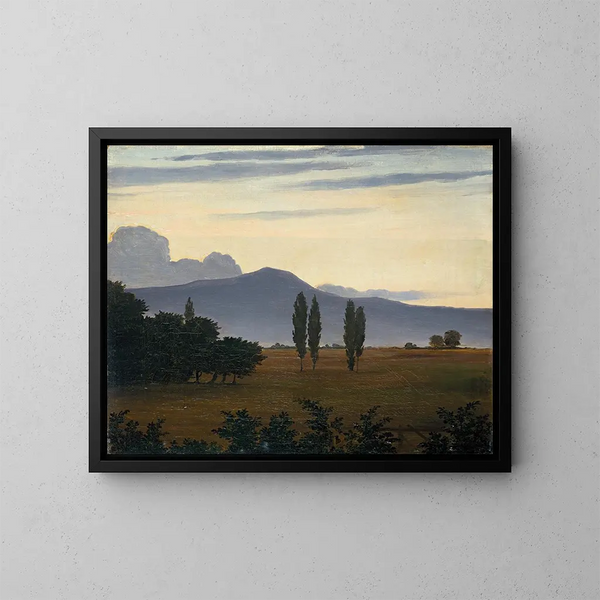 Vista sulle montagne del Taunus - Philipp Veit — quadro incorniciato alla parete